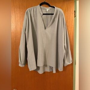 Women’s Grey Striped Blouse